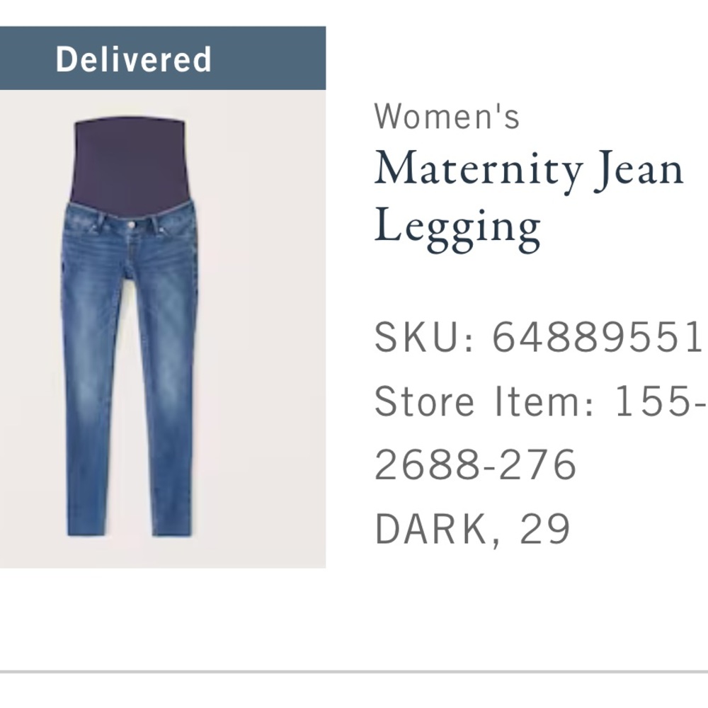 Maternity Jeans size 29 , Abercrombie